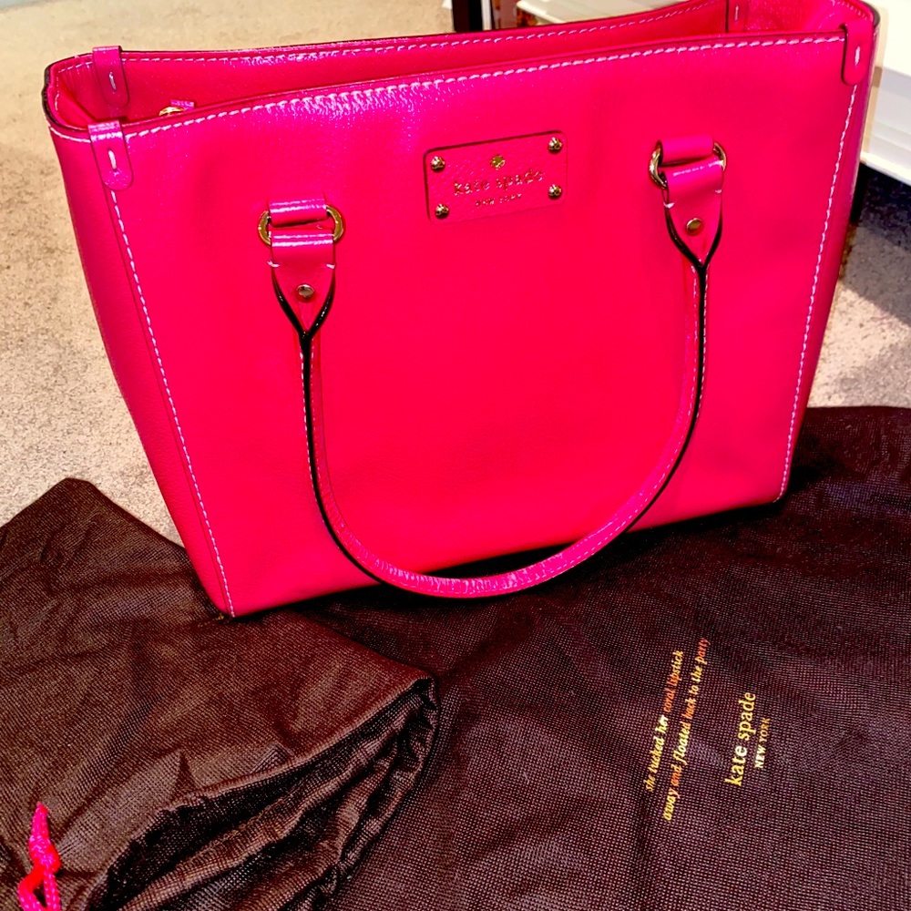 Kate Spade Wellesley Quinn Hot Pink Handbag
